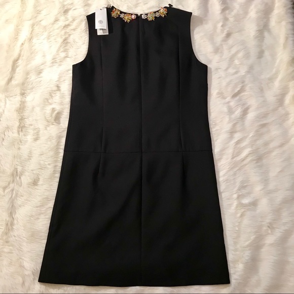 NWT Tory Burch Jeweled Neck Shift Sleeveless Dress - Picture 3 of 7